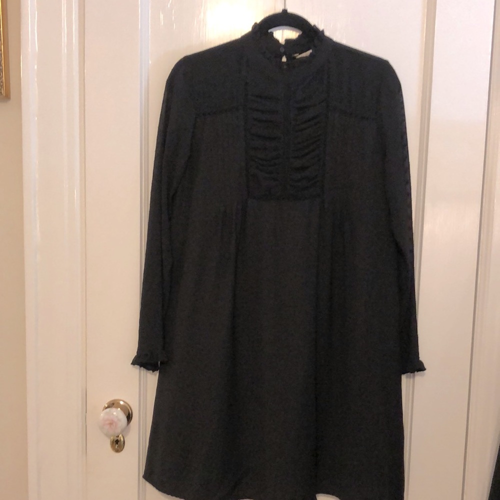 Pretty Zara Basic Black Dress Size M
